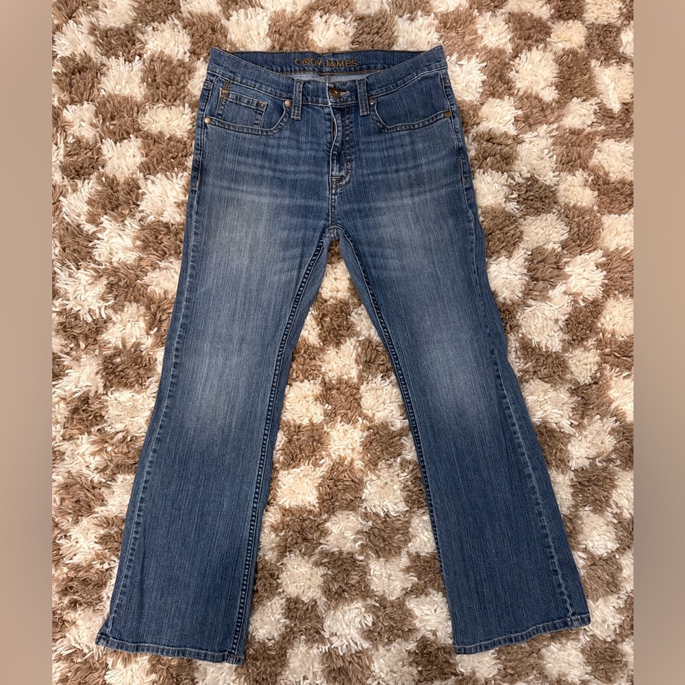 Cody James Men's Bootcut Jeans in Classic Blue Denim